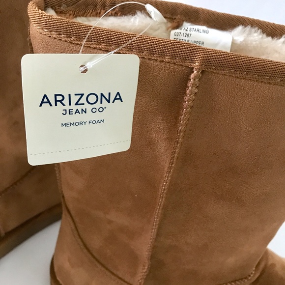 Arizona Jean Co. Starling Cognac Faux Suede Bootie - Picture 10 of 12